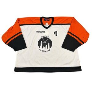 Vintage Chicago Philly Showcase Hockey Jersey Atlantic #12 Adult 2XL‎ Flaw